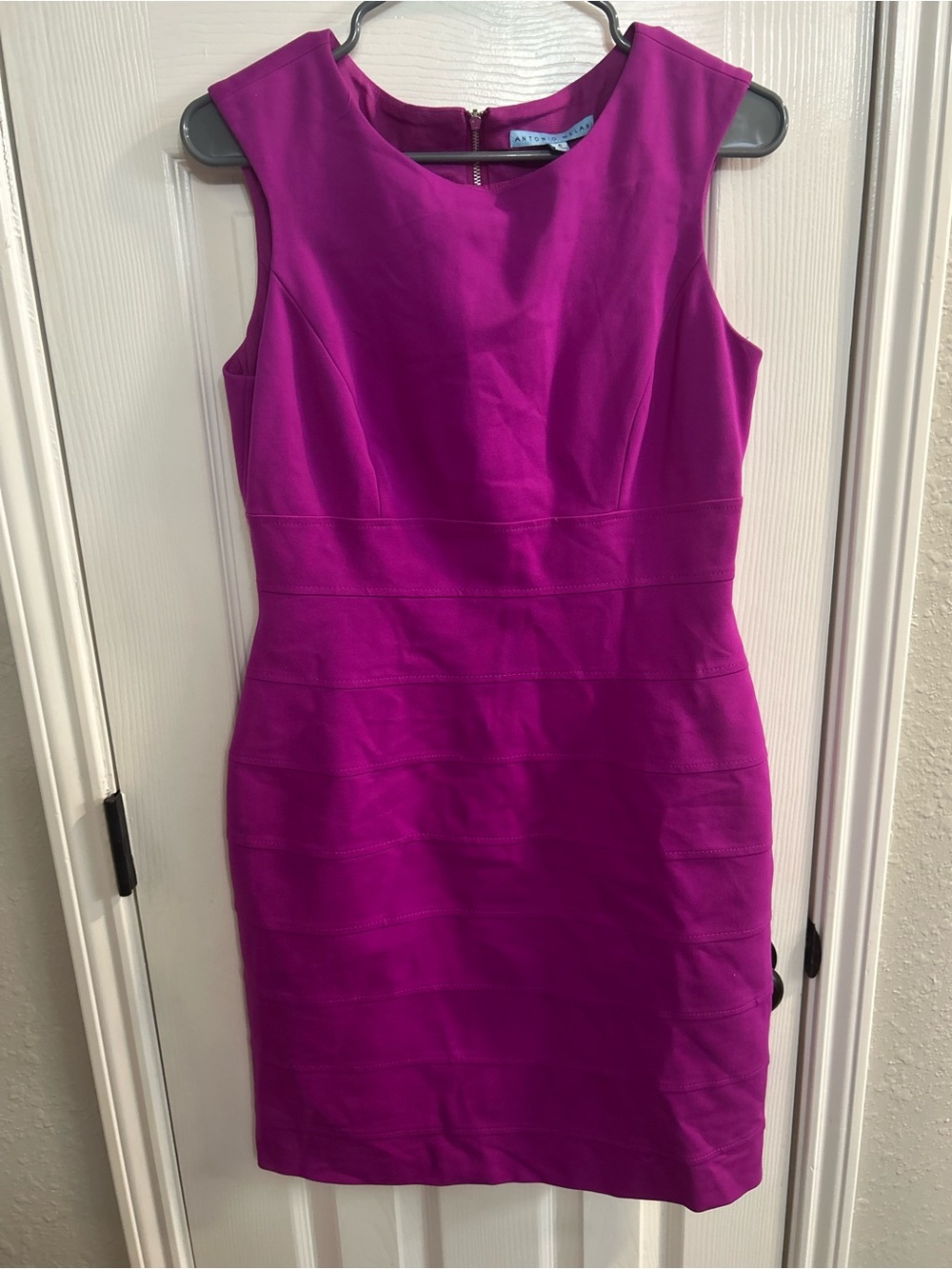 Antonio Melani size 6 magenta purple form fitting dress